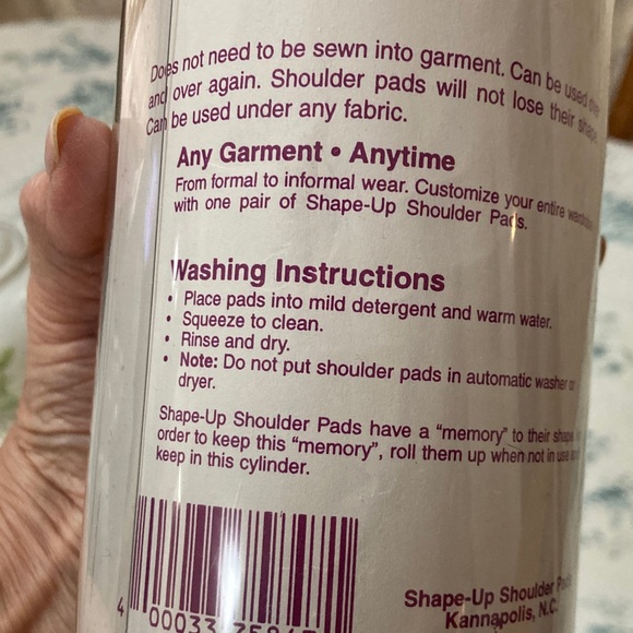 Off white and Black Shoulder Pads - Picture 6 of 6